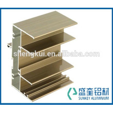 aluminium profile with electrophoresis bronze for aluminum window frame in Zhejiang China